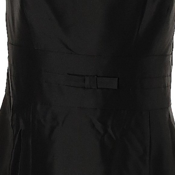 Black Silk Dress Ann Taylor Strapless Classic Cocktail Party Event Dinner Date 4 - Picture 4 of 8
